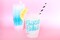 Coastal Cocktail Party Cups, Set of Eight 16 Ounce Plastic Cups